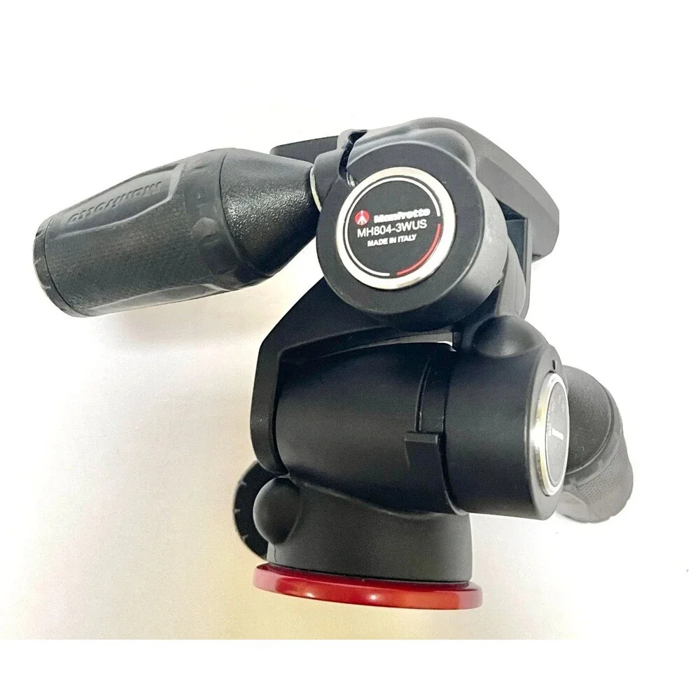 Manfrotto MH804-3WUS 3-Way Pan Tilt Tripod Head with Quick Release Plate